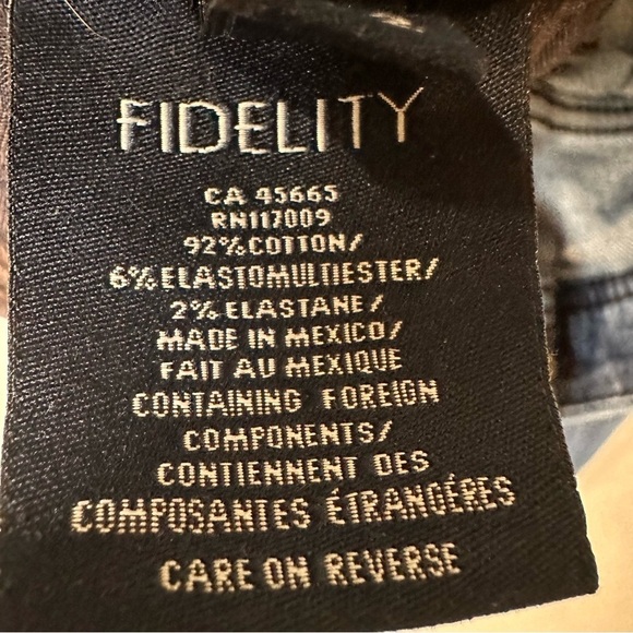 Fidelity Denim Jimmy Angus Jeans Men's Size 32 - Picture 7 of 9